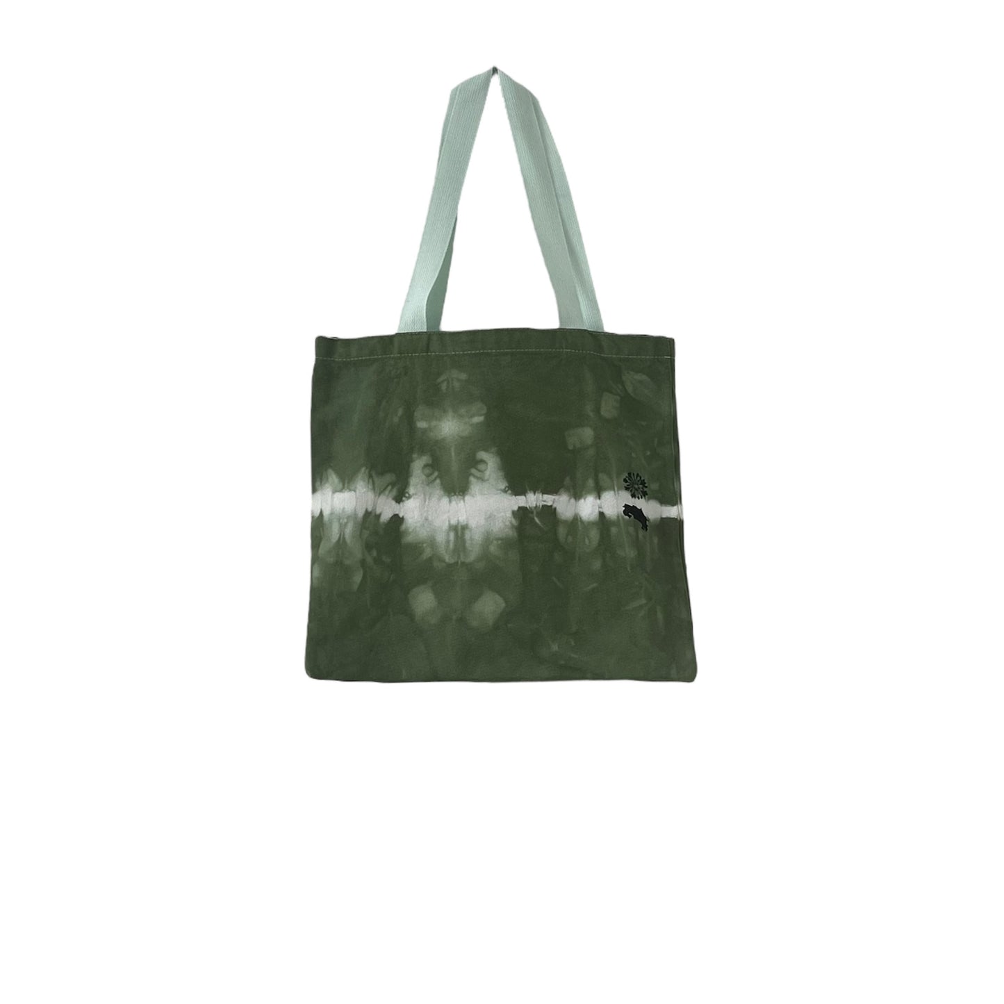 Green Forest One Stripe Tote Bag