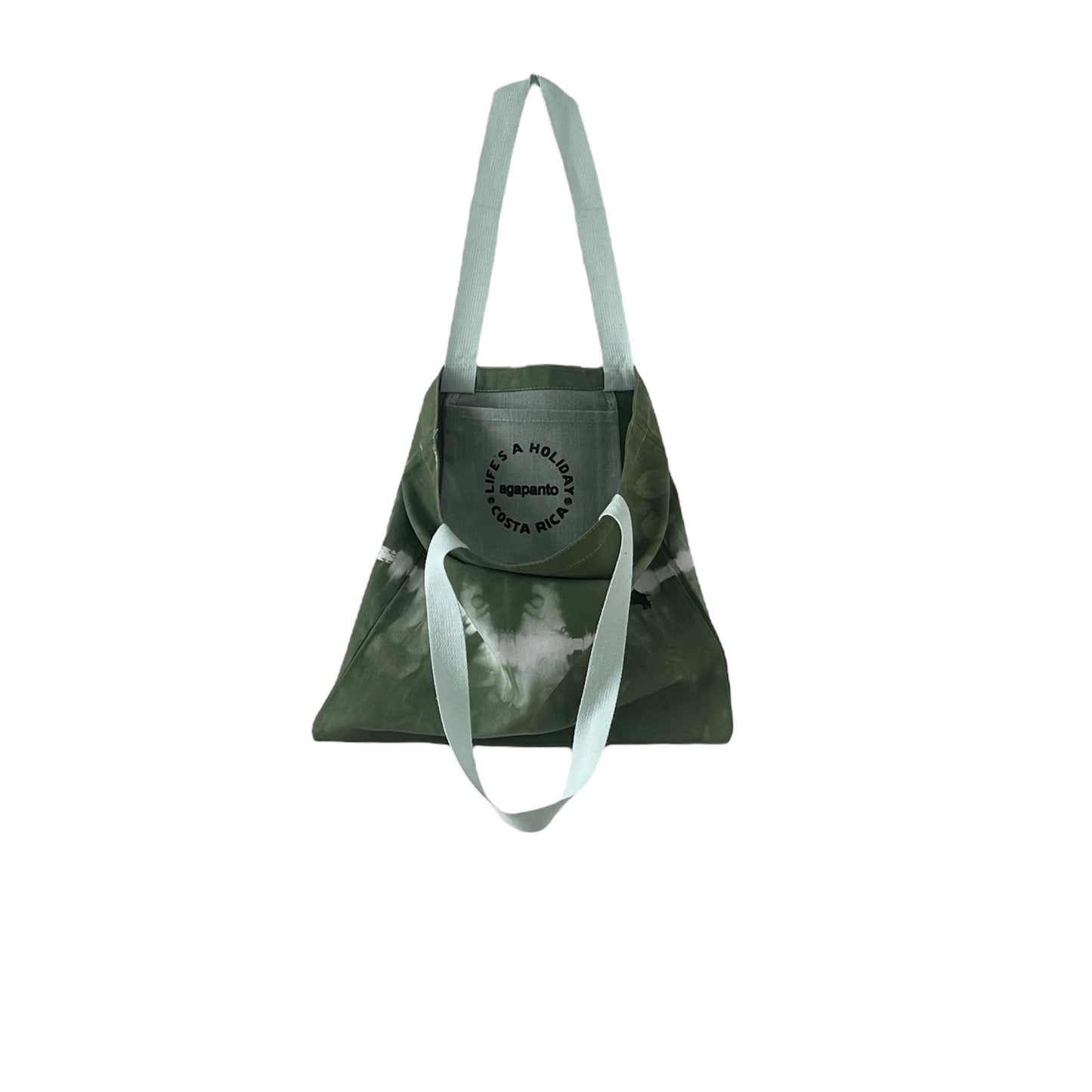 Green Forest One Stripe Tote Bag