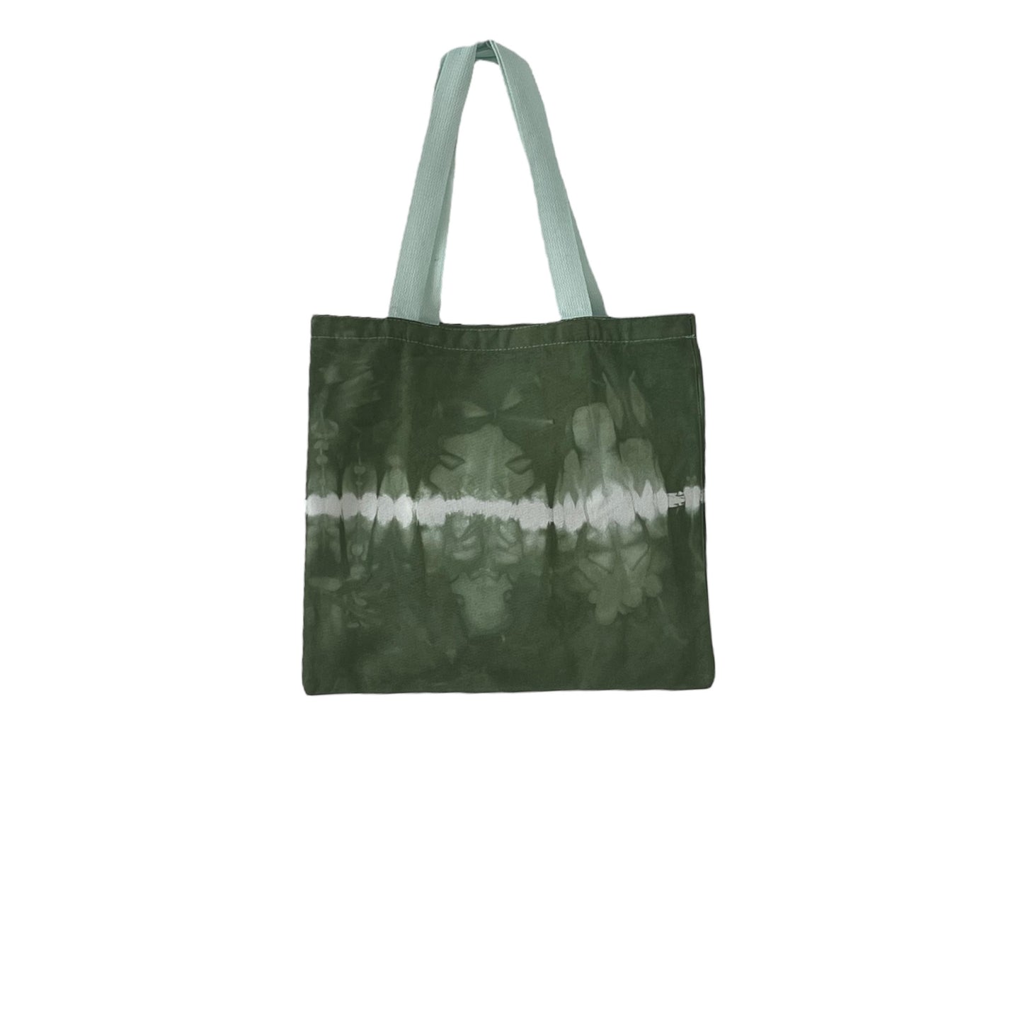 Green Forest One Stripe Tote Bag