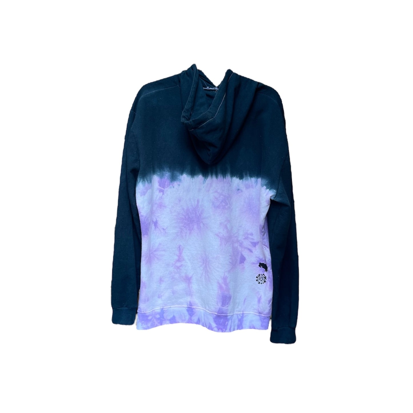 Top Dipped Blackblue & Violet Hoodie