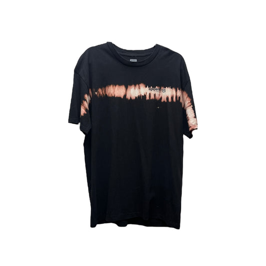 Black & Gravel Short Sleeve Oversize T-Shirt